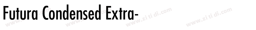 Futura Condensed Extra字体转换